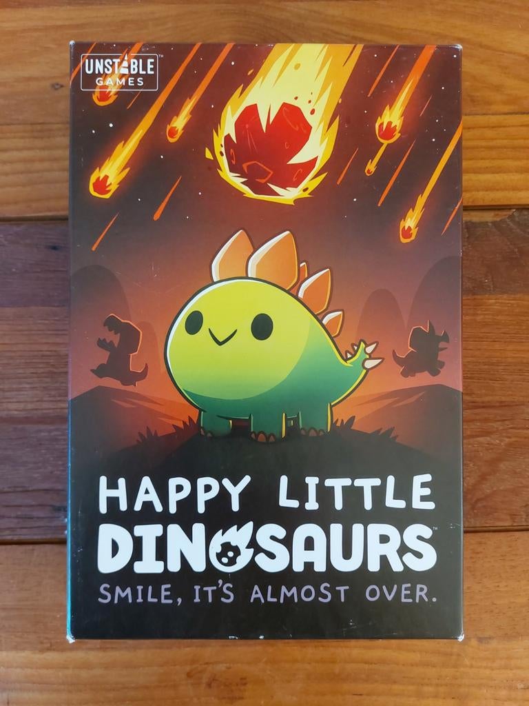 Happy Little Dinosaurs Bordspel - Unstable Games, Drie of vier spelers, Ophalen of Verzenden, Zo goed als nieuw, Unstable Games