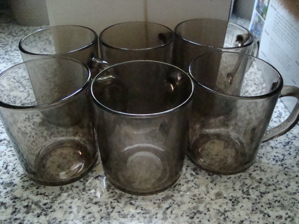 6 mokken nieuw, Huis en Inrichting, Nieuw, Ophalen of Verzenden, Glas, Bord(en)