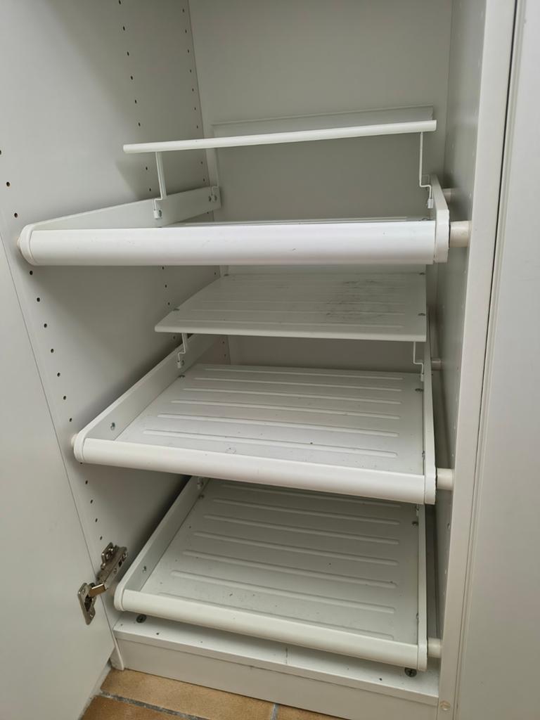 Uittrekbare schoenenplanken voor PAX kast - 3 stuks, Ophalen, Met plank(en), Gebruikt, 50 tot 100 cm