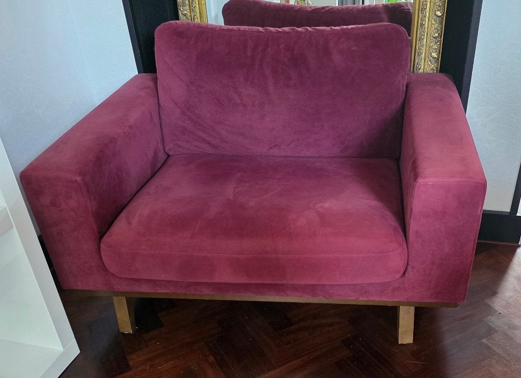 1,5 Zitbank, Loveseat, 122 br, 88 diep, 58 h., Ophalen, Hout, Gebruikt, Overige maten
