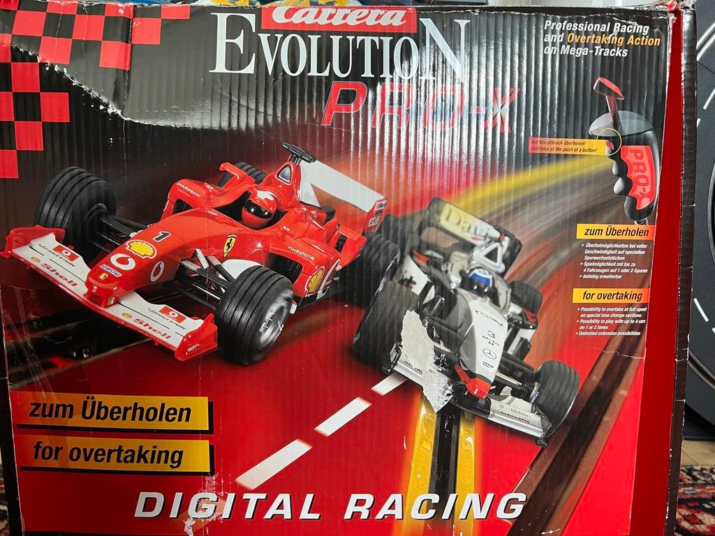 Carrera Evolution Pro-X Racebaan Set - Digitaal Racen, Racebaan, Carrera, Ophalen of Verzenden, Zo goed als nieuw