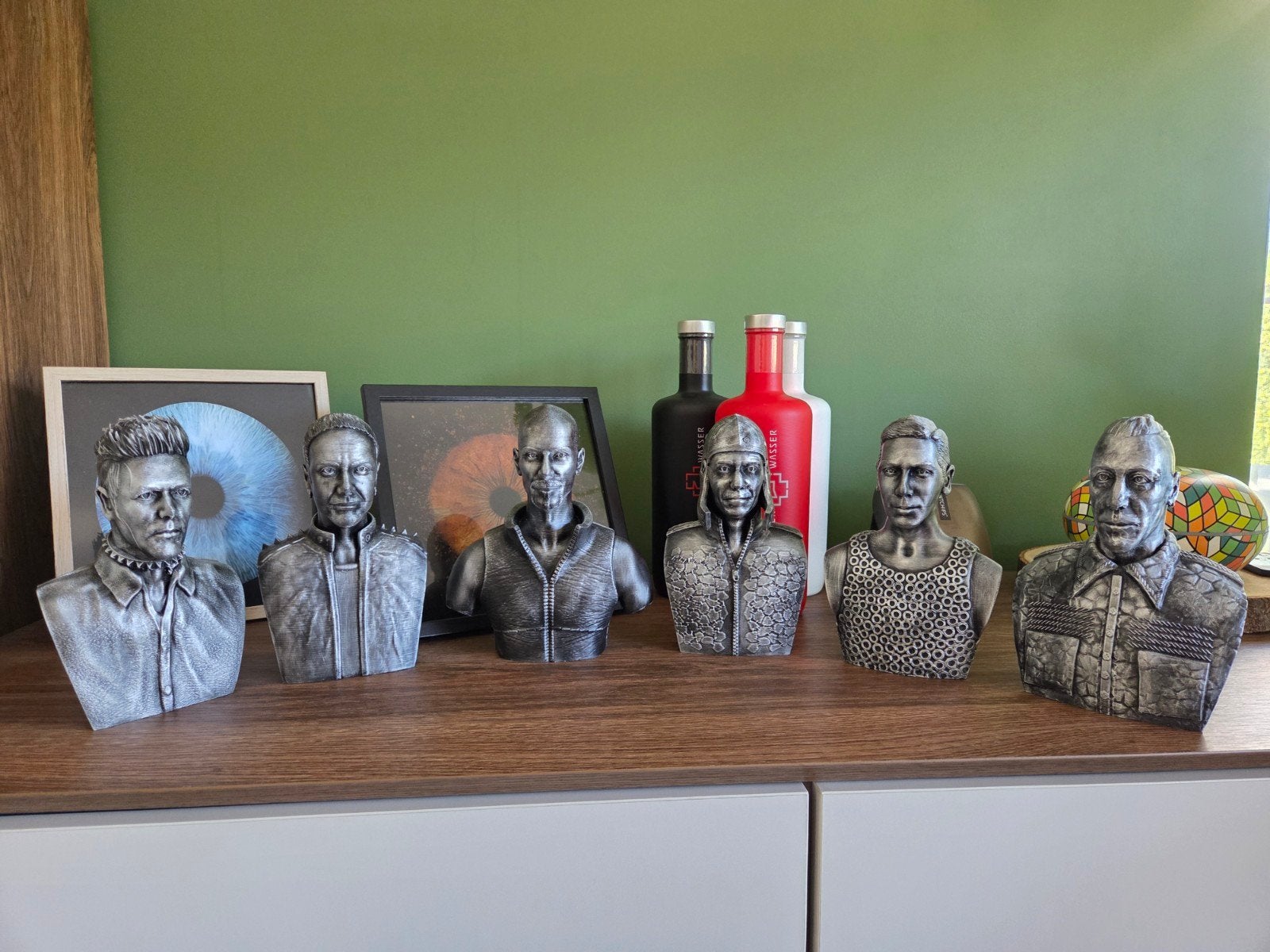 Unieke Rammstein Bandleden Beelden - Nieuwstaat, Groep mensen, Minder dan 20 cm, Buste, Kunststof