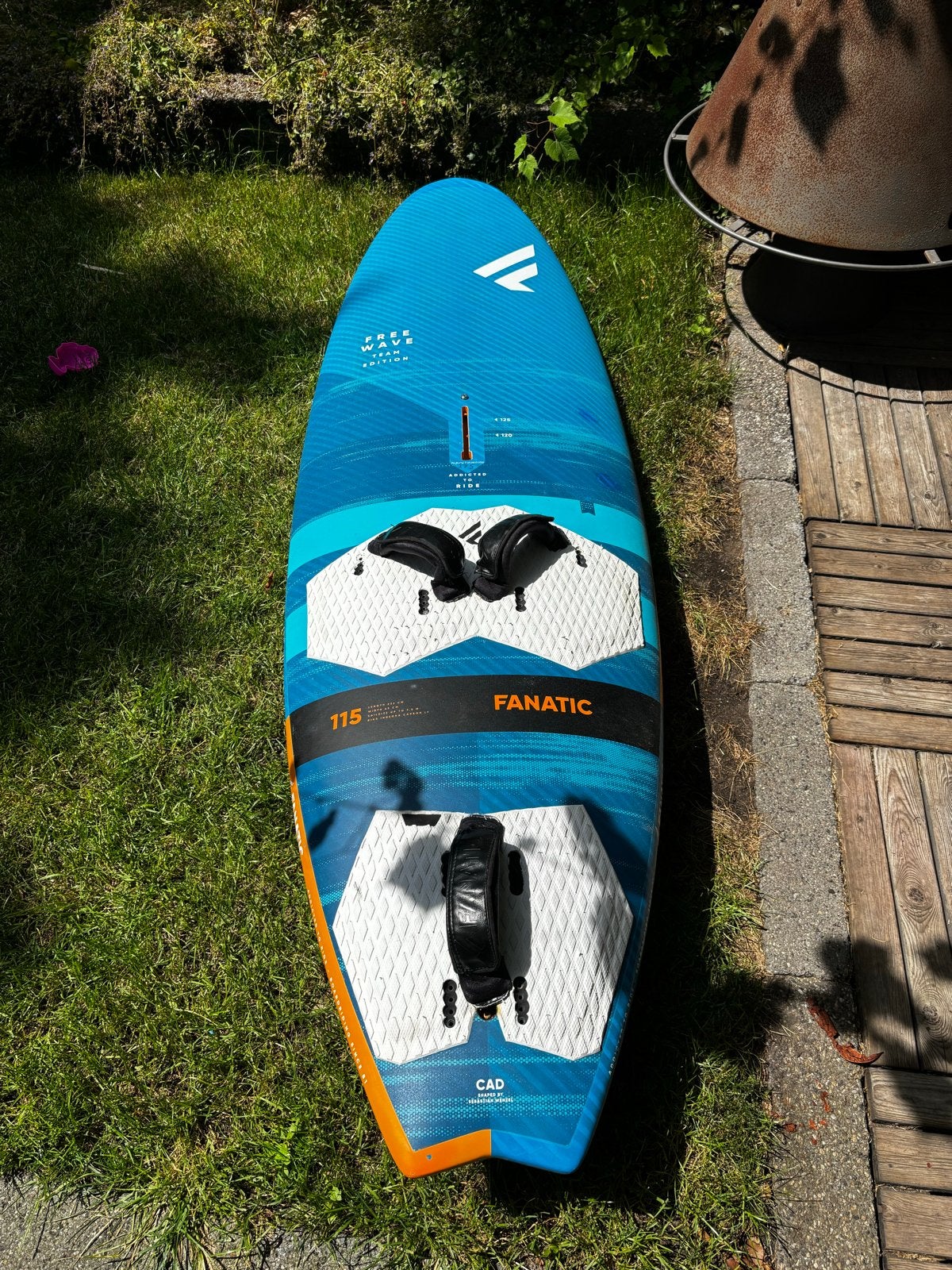Fanatic FreeWave 115 liter, Watersport en Boten, Windsurfen, Ophalen, Gebruikt, Minder dan 250 cm, Fanatic