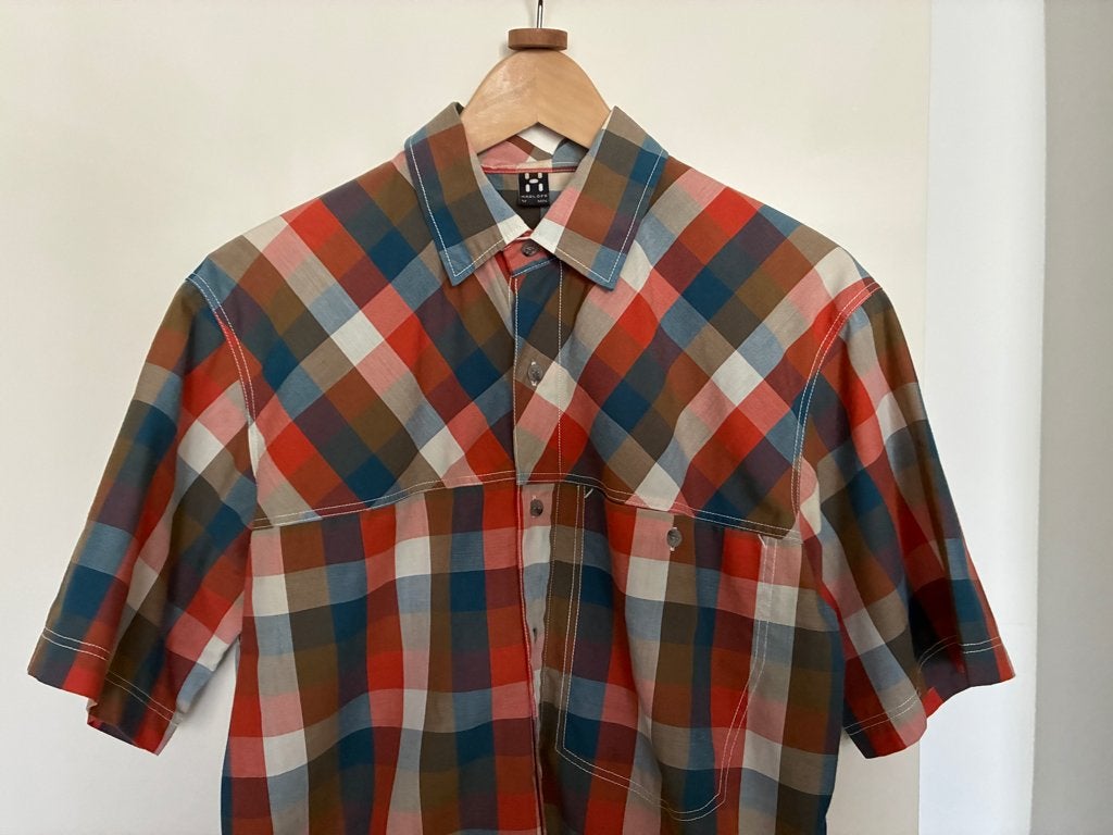 Hagslofs shirt met korte mouwen maat M, Hagslofs, Gedragen, Rood, Halswijdte 39/40 (M)