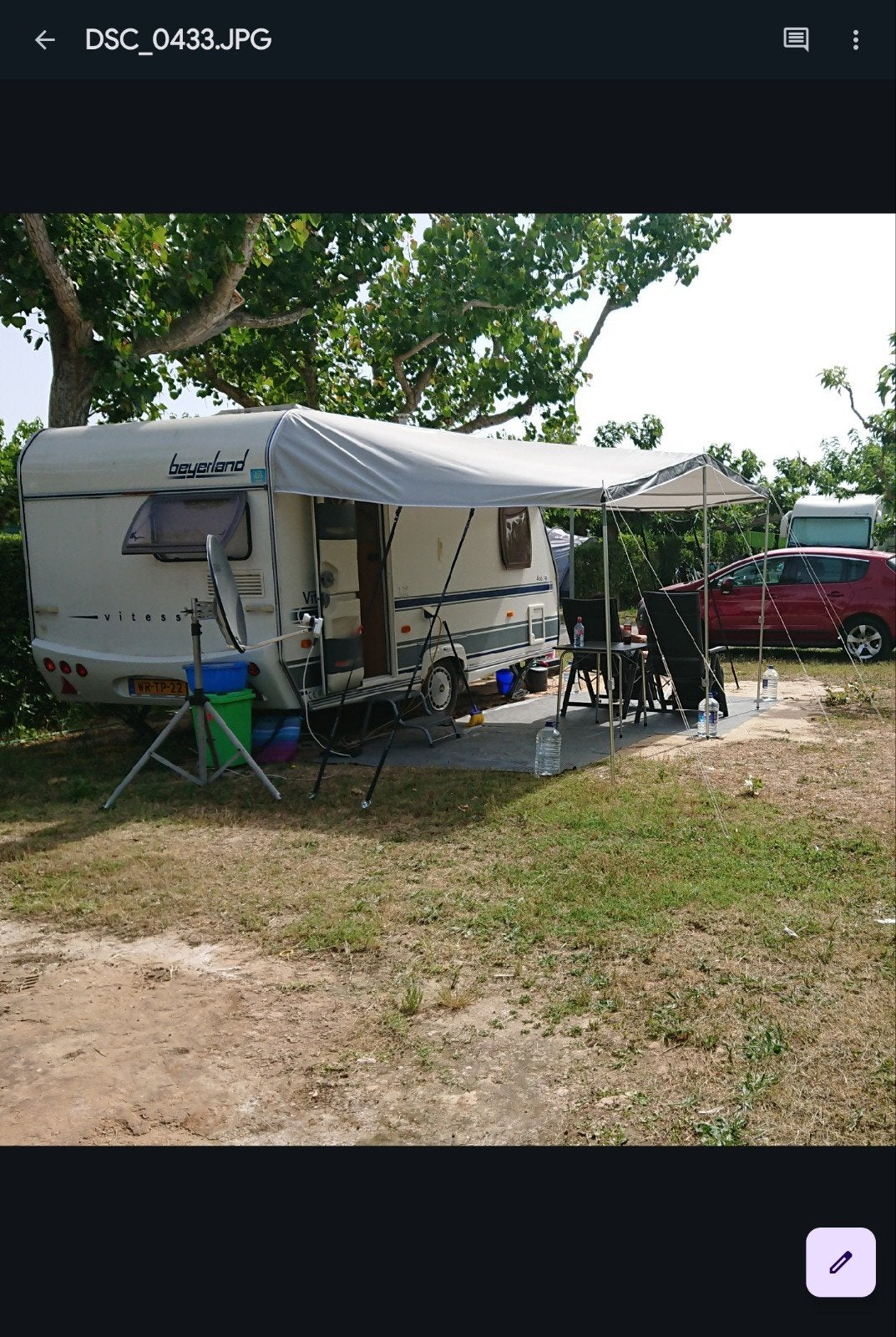 Voortent(luifel), Ophalen