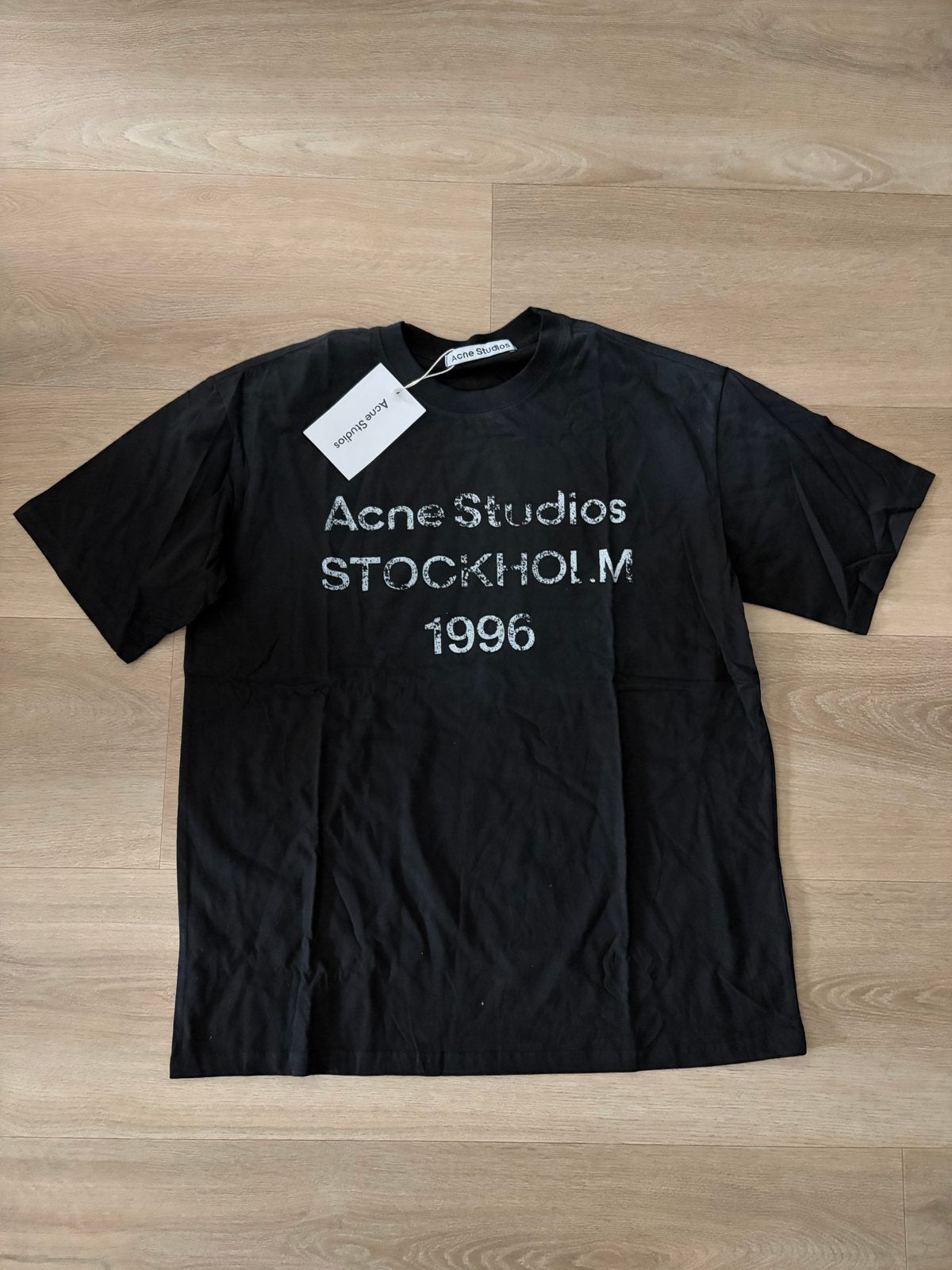 Acne Studios T-shirt Zwart Oversized Maat M, Verzenden, Zo goed als nieuw, Maat 48/50 (M), Zwart