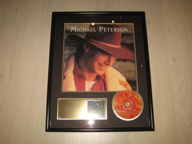 Michael Peterson – Michael Peterson - R.I.A.A. Award – 1997, Ophalen of Verzenden, Gebruikt, Poster, Artwork of Schilderij
