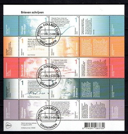 Nederland nr. 3315-3324v Brieven schrijven gestempeld, Verzenden, Na 1940, Gestempeld