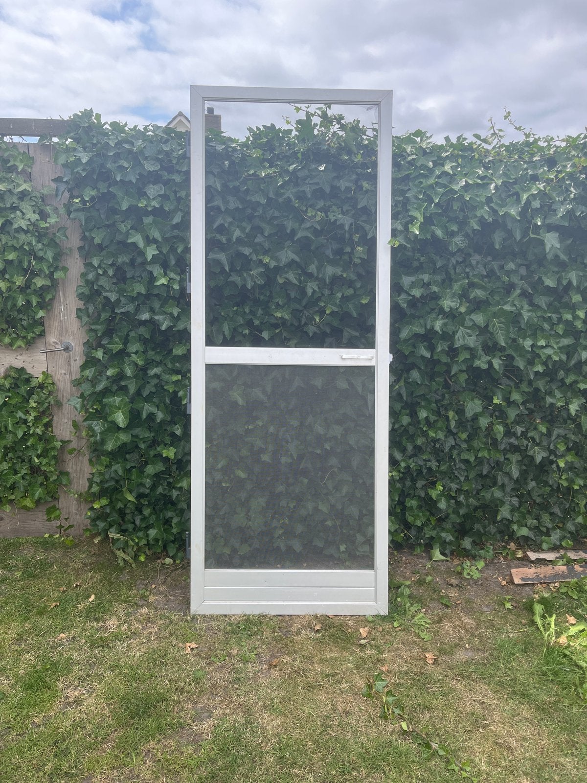 Grijze hordeur., Ophalen, 80 tot 100 cm, Hordeur, Zo goed als nieuw