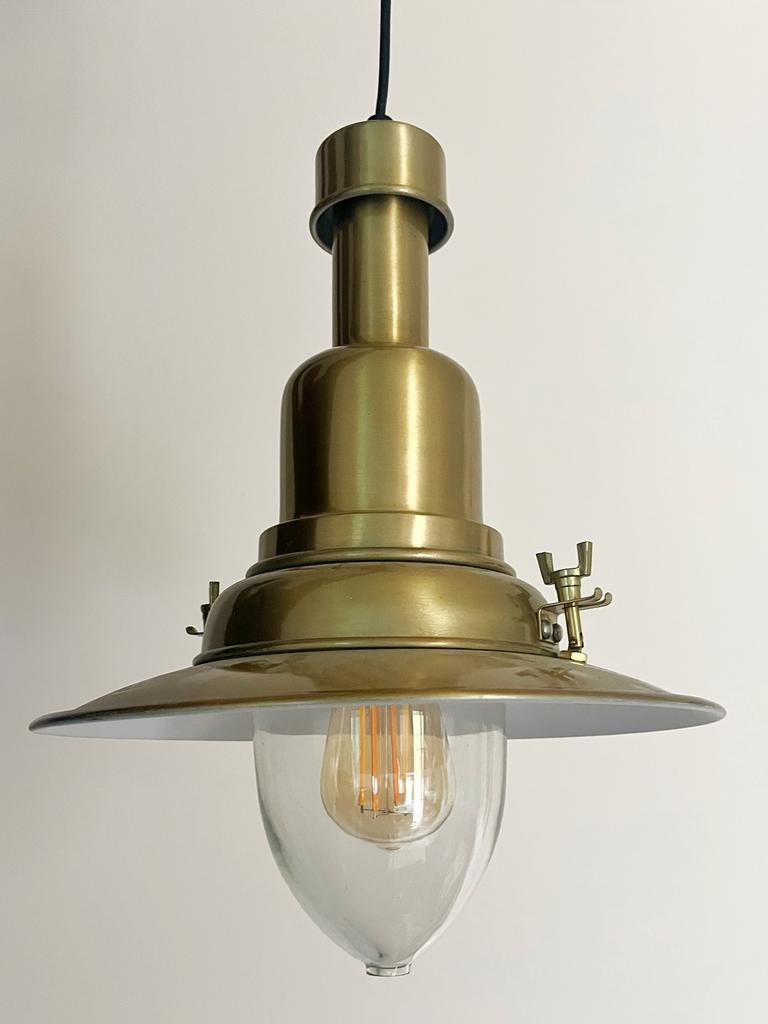 Ikea industriële messing hanglamp, Ophalen, Zo goed als nieuw