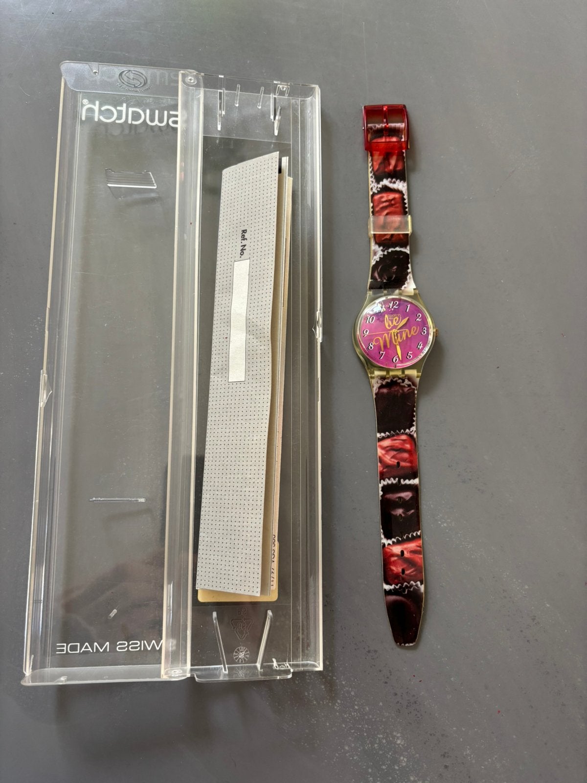 Nieuwe Swatch “Be Mine” horloge, Kunststof, Polshorloge, Swatch, Nieuw