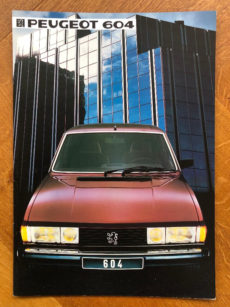 Peugeot 604 Duitse folder 1984, Verzenden, Nieuw, Peugeot, Peugeot