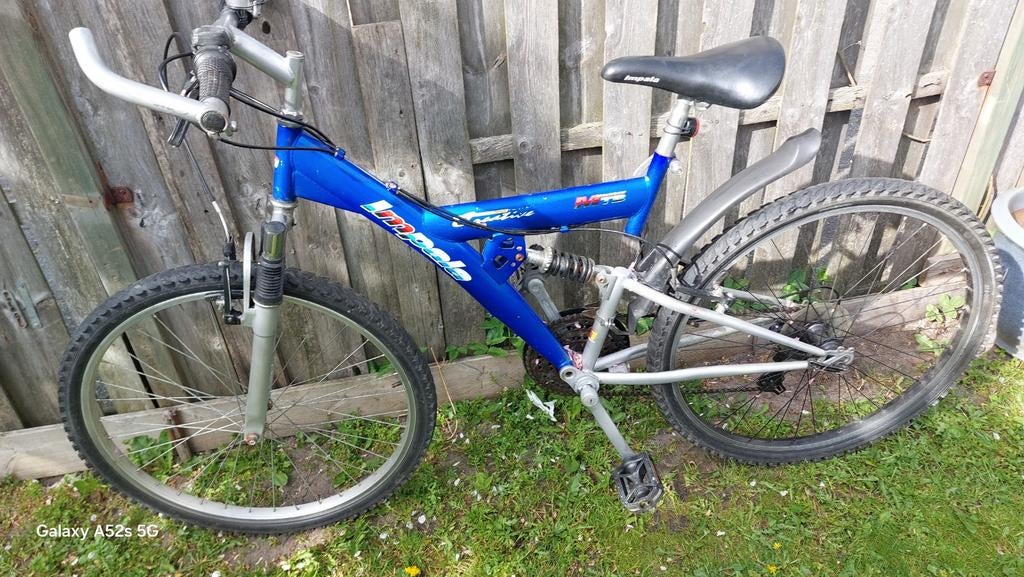 Blauwe Impala Mountainbike - Full Suspension, Ophalen of Verzenden, Maat 38/40 (M), Blauw, Boven de knie