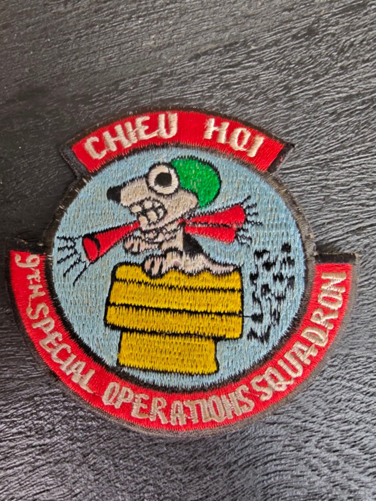 Patch Vietnam US Air Force Chieu Hoi 9th Special Operations, Ophalen of Verzenden, Zo goed als nieuw, Embleem, Speld of Insigne
