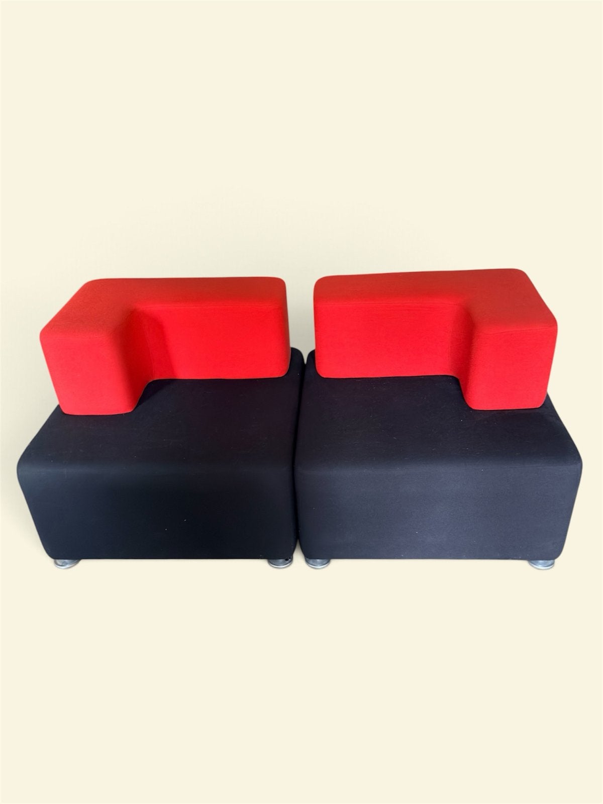 Modulaire loungestoelen Steelcase B-Free Cube, Ophalen, Gebruikt, Twee, Zwart