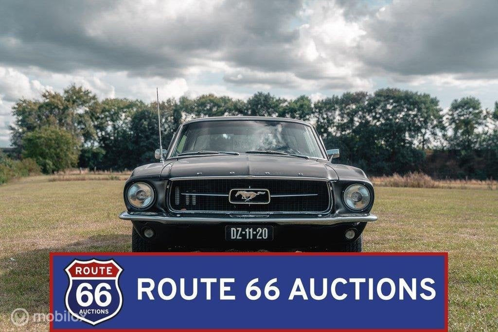 Ford Mustang | 1967 | Route 66 Auctions, Auto's, Overige carrosserieën, Zwart, Bedrijf, Handgeschakeld
