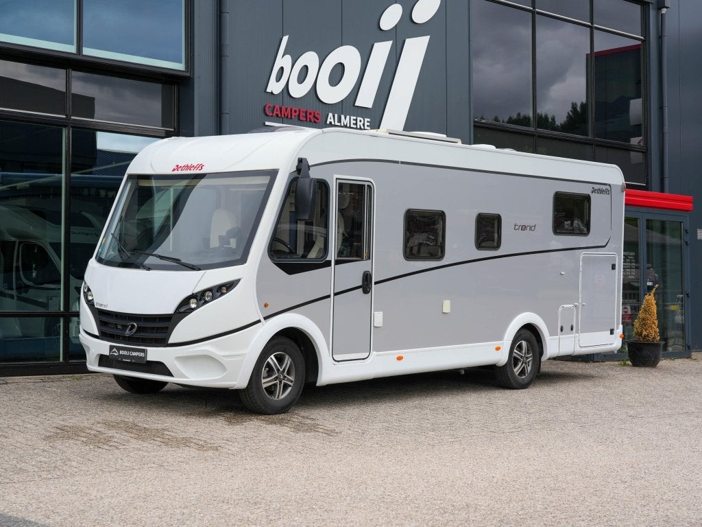 Dethleffs Trend I 7057 DBM Automaat + Queensbed, Caravans en Kamperen, Fiat, Bedrijf, Diesel, Dethleffs