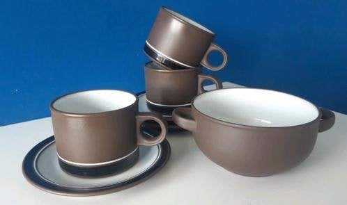 Vintage Hornsea Contrast/kop en schotels & bowl, Huis en Inrichting, Gebruikt, Ophalen of Verzenden, Overige stijlen, Kop(pen) en/of Schotel(s)