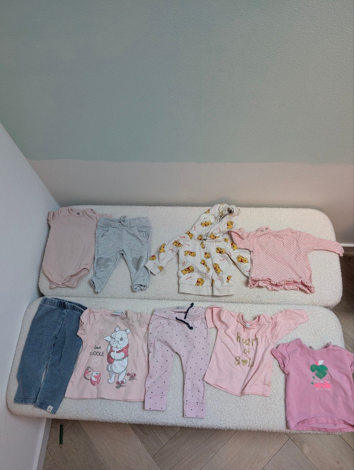 Kledingpakket Meisje Maat 62 9-delig, H&M, Disney, Noppies, Ophalen of Verzenden, Gebruikt, Maat 62