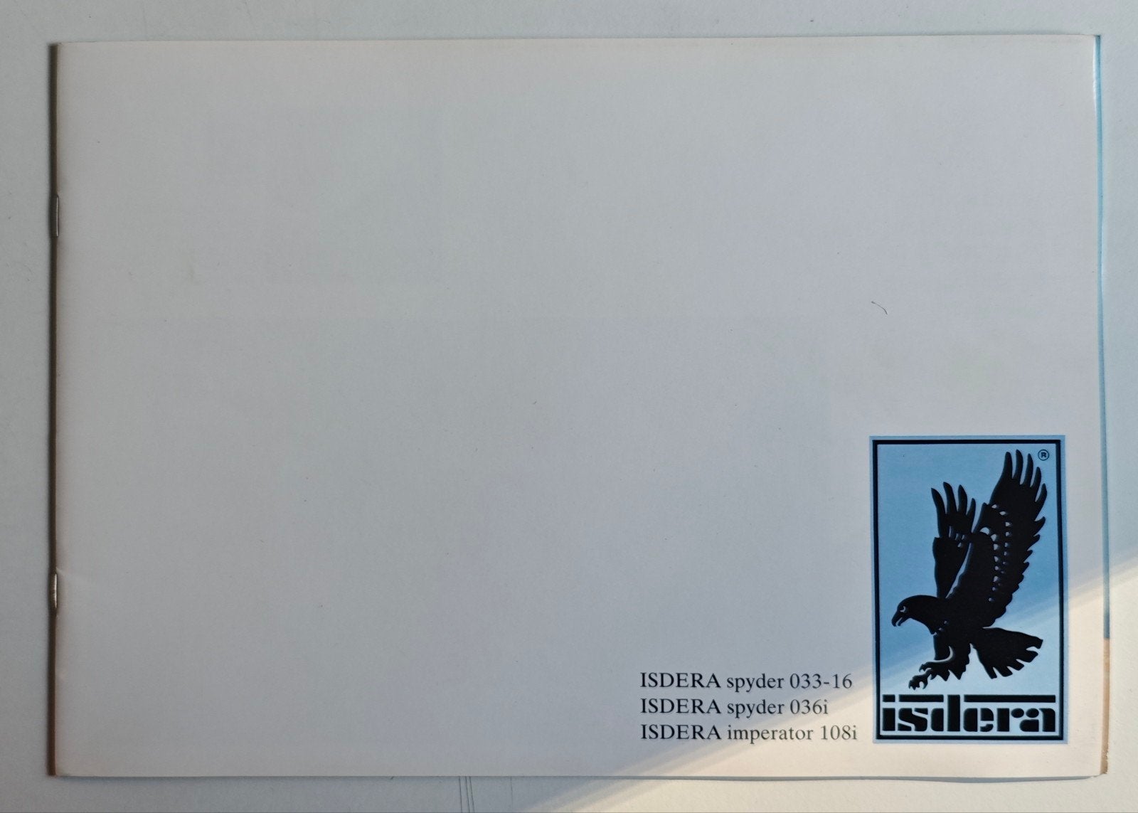 ISDERA Spyder en imperator zeldzame autobrochures, Ophalen of Verzenden, Zo goed als nieuw, Overige merken, ISDERA