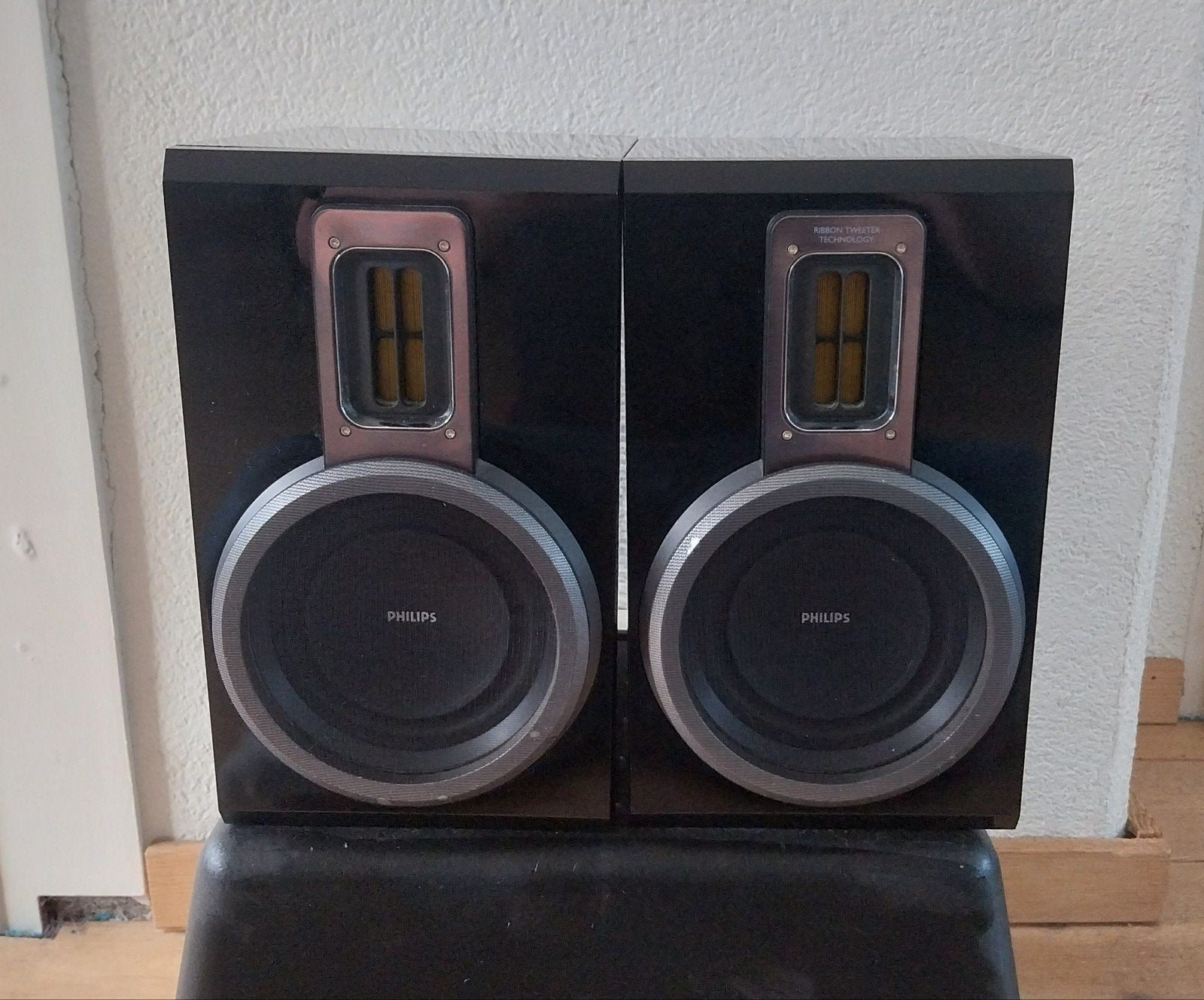 Philips MCD716 Boekenplank Speakers, Audio, Tv en Foto, Luidsprekers, Gebruikt, Front, Rear of Stereo speakers, Minder dan 60 watt