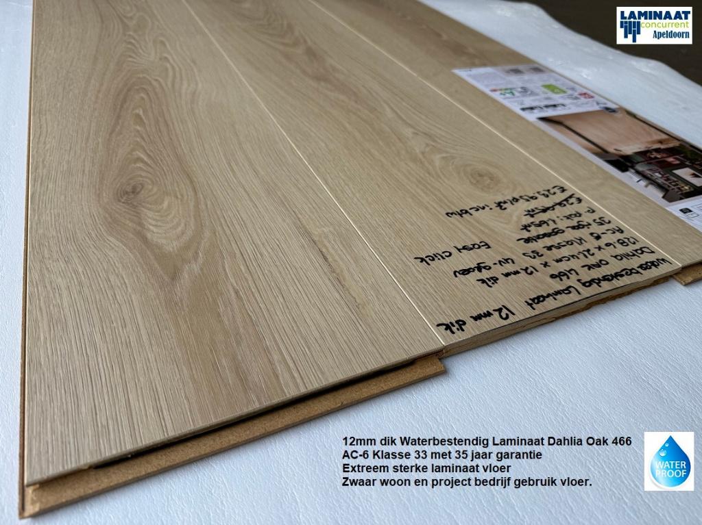 12mm Waterbestendig Laminaat Dahlia Oak AC-6 Klasse 33, Bruin, 75 m² of meer, Nieuw, Ophalen of Verzenden