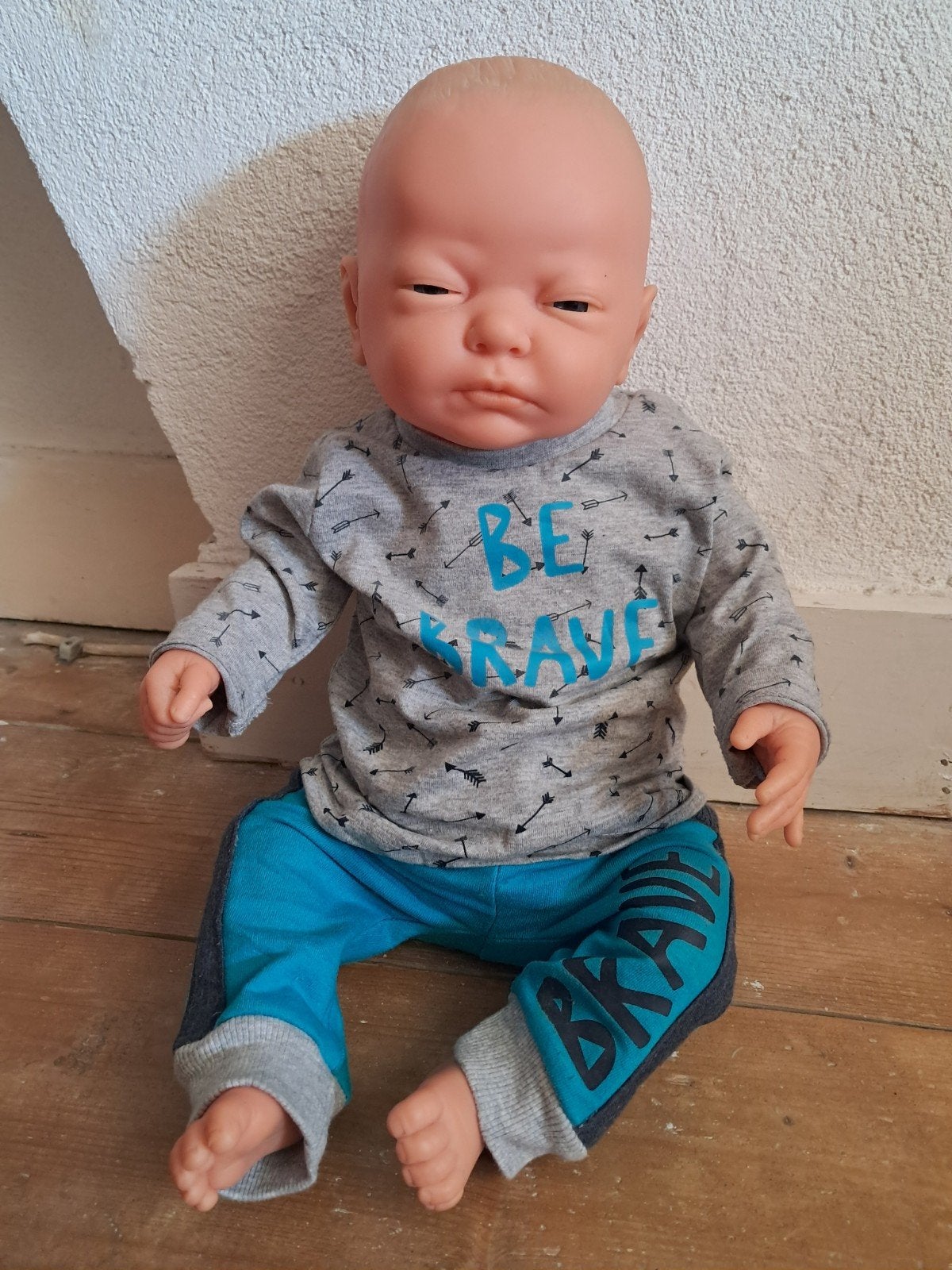 babypop jongen met kleertjes, Verzamelen, Poppen, Ophalen of Verzenden, Kleertjes