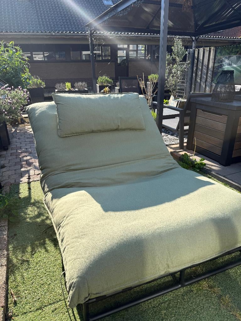 Hartman lounge/ligbed, Emma, verstelbaar, Ophalen, Zo goed als nieuw, Aluminium, Verstelbaar