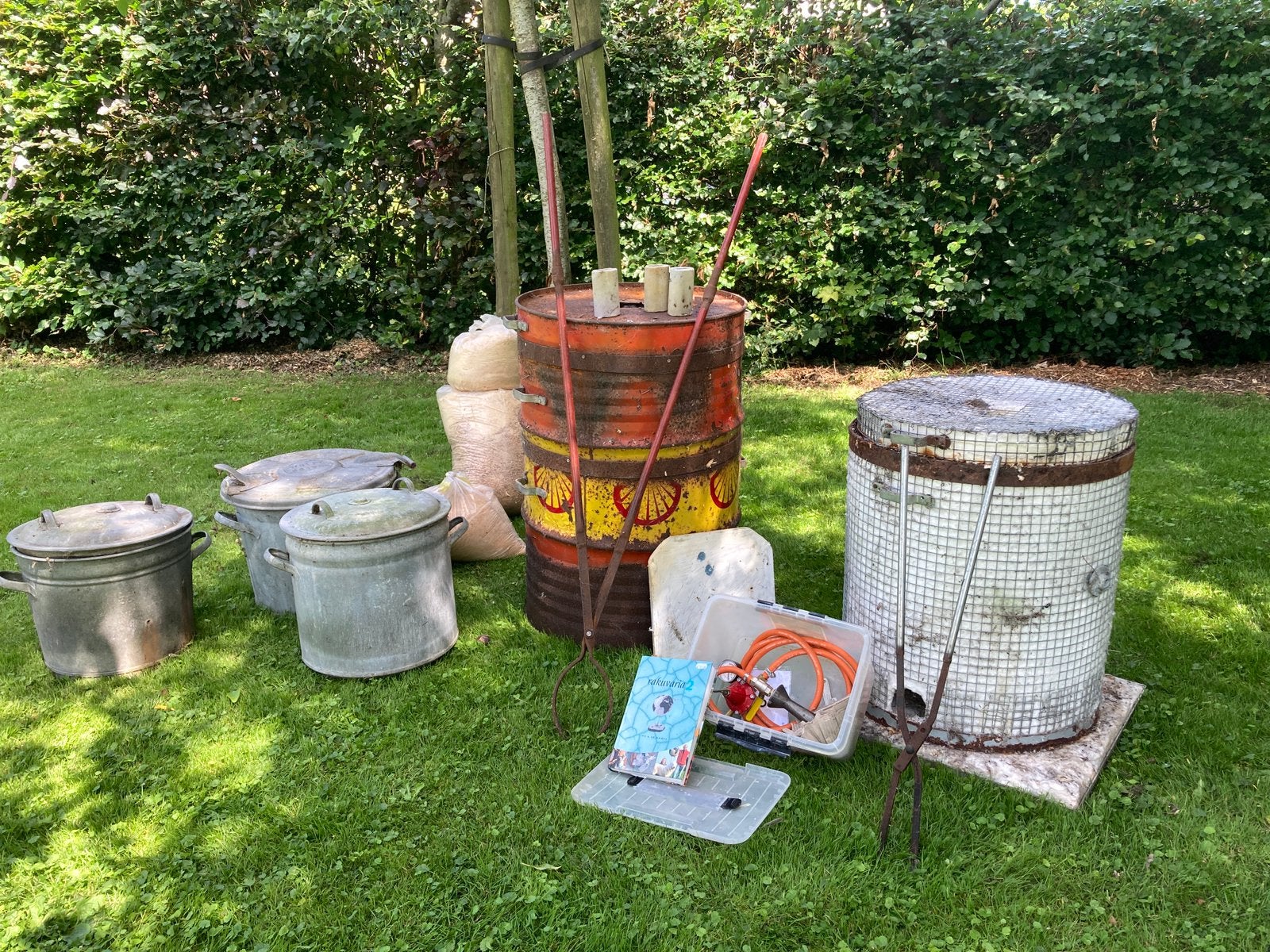 Raku set, Ophalen, Gebruikt