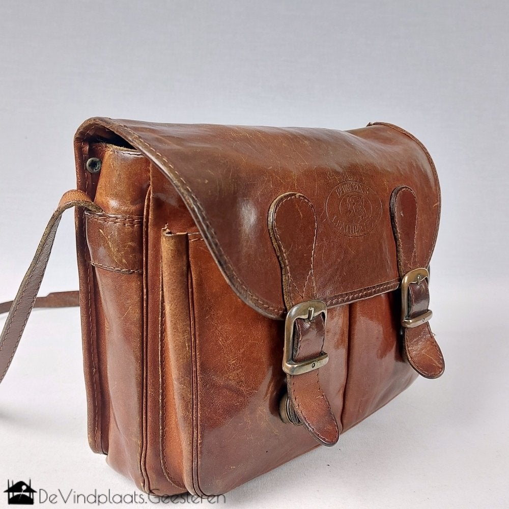 Stoere vintage Burkely’s schoudertas, Overige merken, -, Ophalen of Verzenden, Zo goed als nieuw