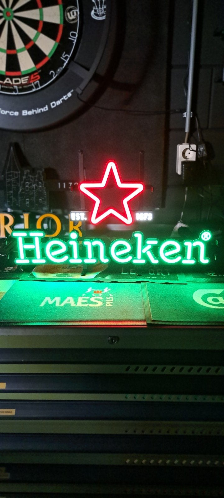 Heineken LED Verlichting - Lichtbak / Neon Lamp, Ophalen of Verzenden, Zo goed als nieuw, Lichtbak of (neon) lamp