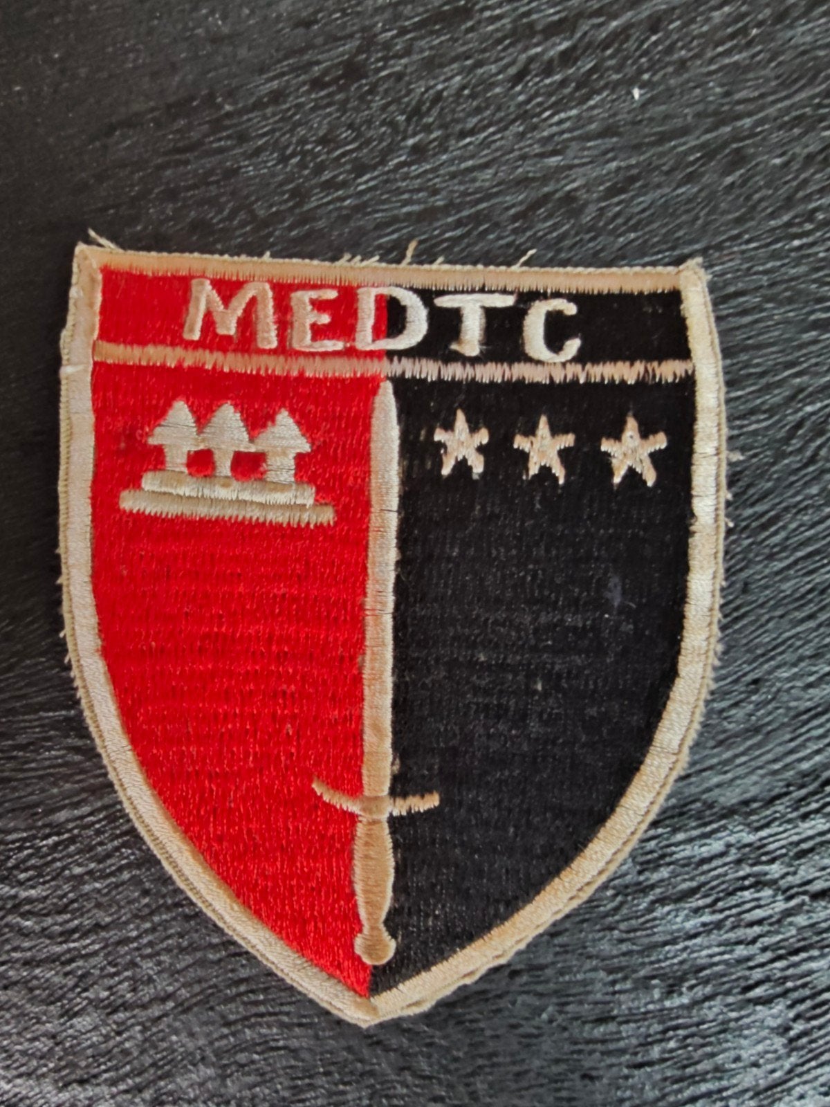 Patch , ANTI KHMER ROUGE OPS , Vietnam , MEDTC - CIA SUPPLY, Ophalen of Verzenden, Luchtmacht, Nederland, Embleem of Badge