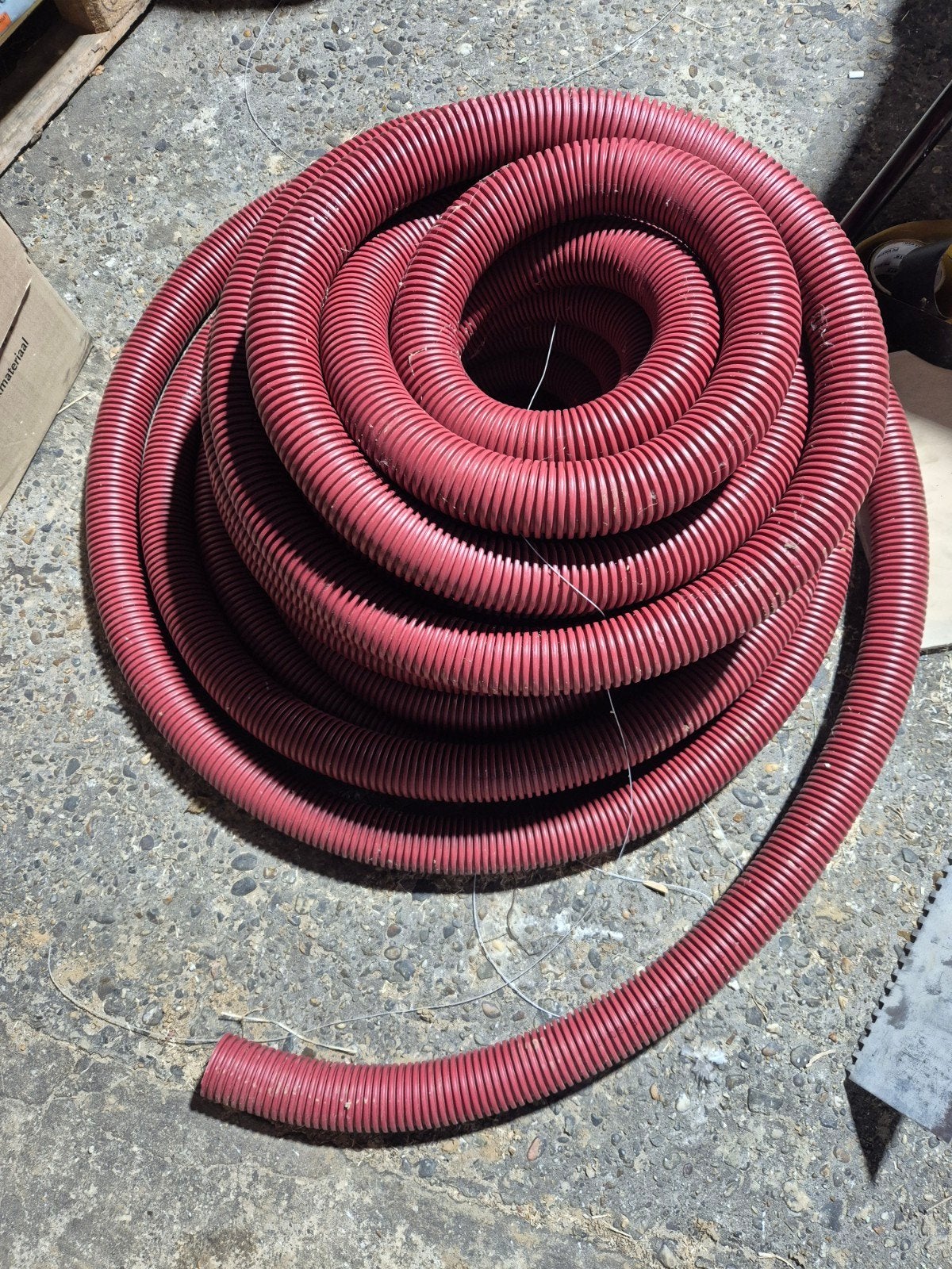 Mantelbuis 63mm, ca. 35 meter, Ophalen, Nieuw, Kabel of Snoer
