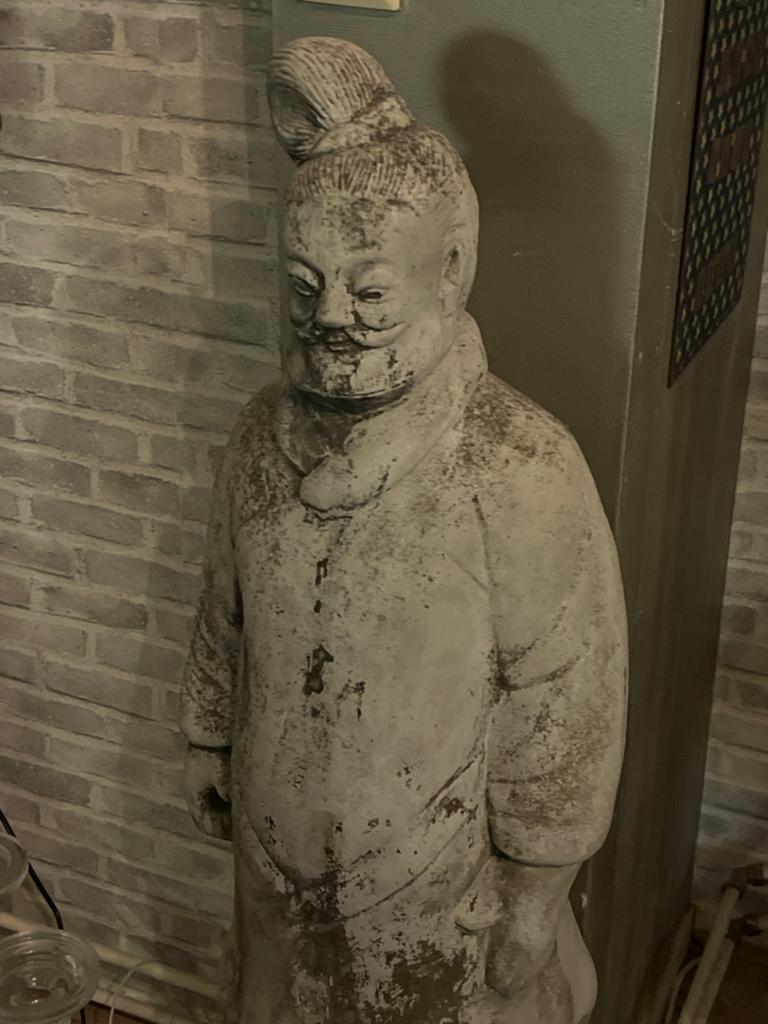 Terracotta Krijger Beeld - Chinese Stijl, Antiek en Kunst, Kunst | Beelden en Houtsnijwerken, Beeld, Steen of Keramiek, Man, 1 meter - 2 meter