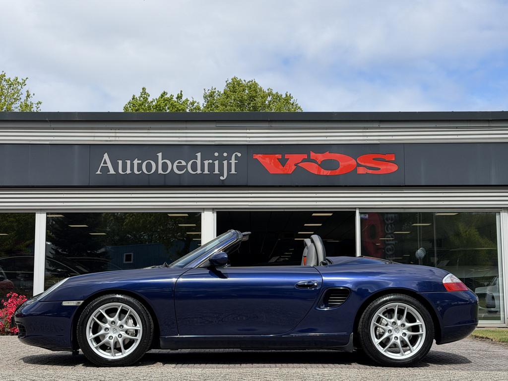 Porsche Boxster 2.7 | Porsche onderhouden | Volledig gedocum, Auto's, Achterwielaandrijving, Blauw, Bedrijf, Grijs