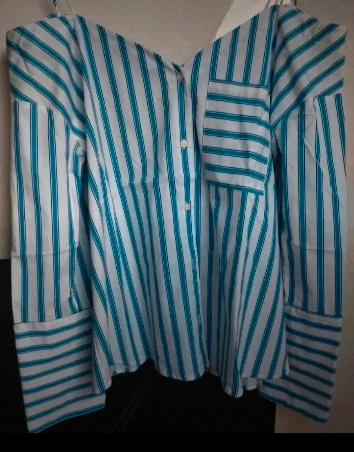 Nieuwe gestreepte blouse maat 40, Kleding | Dames, Ophalen of Verzenden, Nieuw, Maat 38/40 (M), Blauw