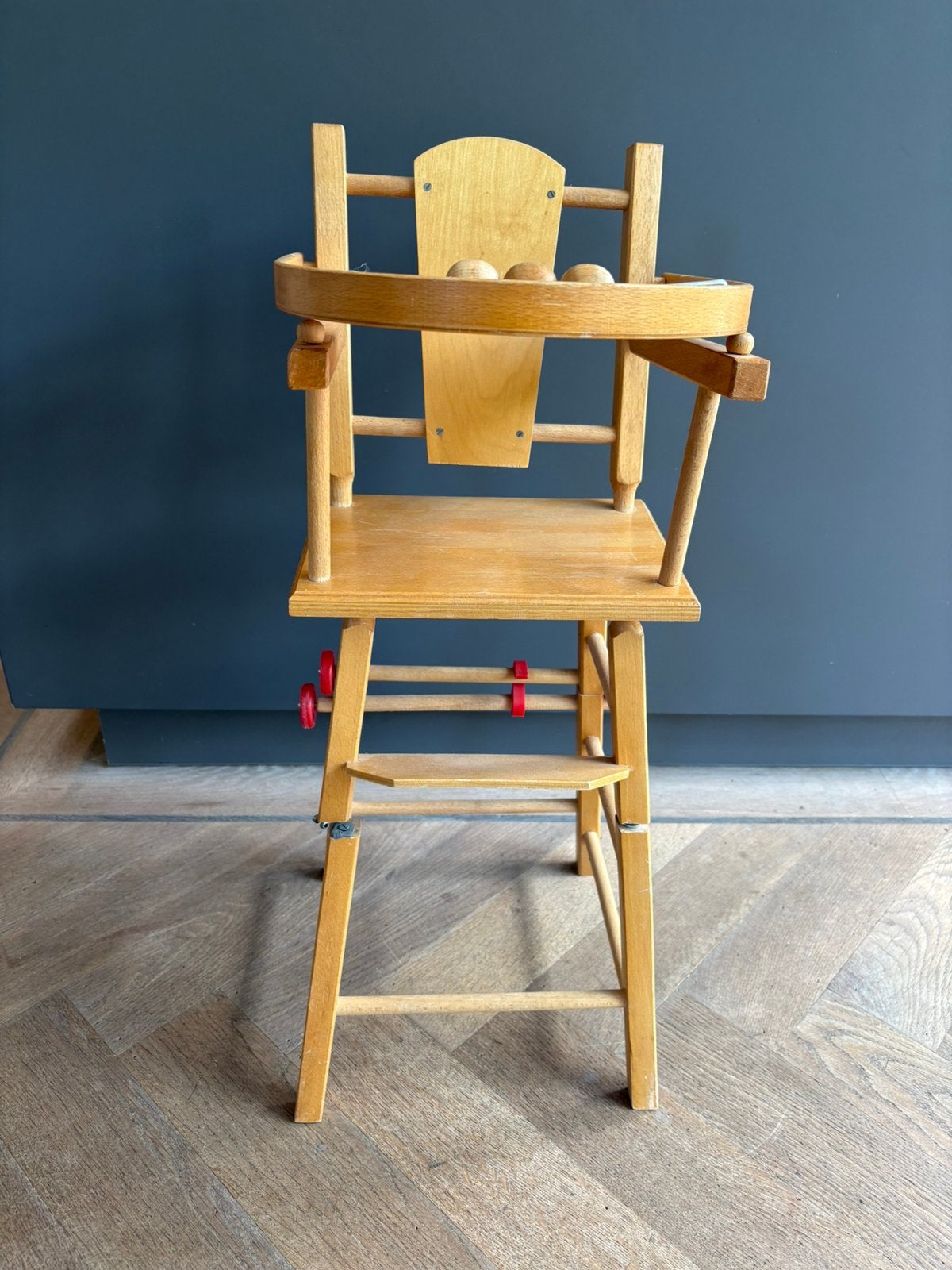 GRATIS - Houten poppen stoeltje / wagentje, Ophalen, Gebruikt, Babypop