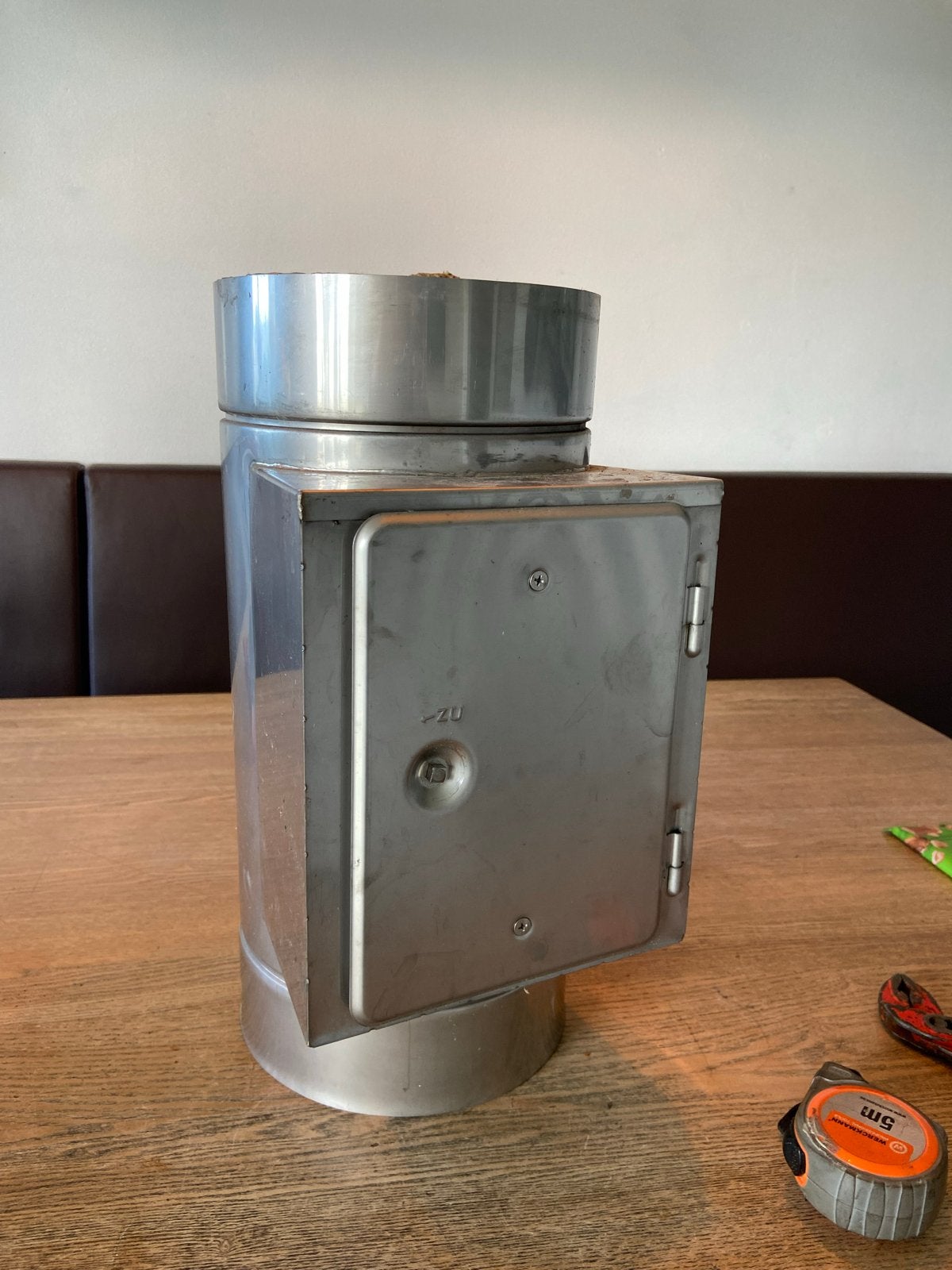 Dubbelwandige pijp inspectieluik 150/200mm RVS schoorsteen, Ophalen, 30 tot 80 cm, Kachel, Minder dan 60 cm