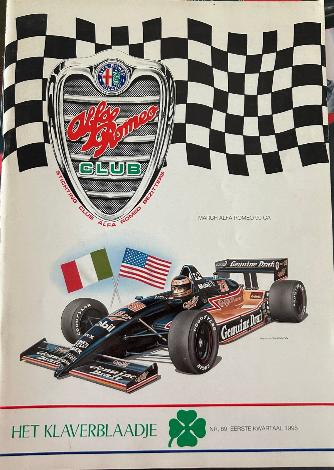 Het Klaverblaadje Nr. 69 - Alfa Romeo Club (1995), Ophalen of Verzenden, Gelezen, Alfa Romeo