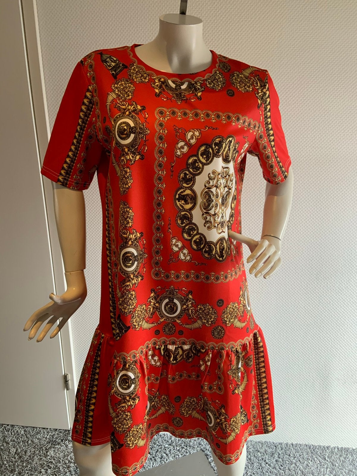 Delousion jurk maat xl, ., Maat 42/44 (L), Oranje, Ophalen of Verzenden