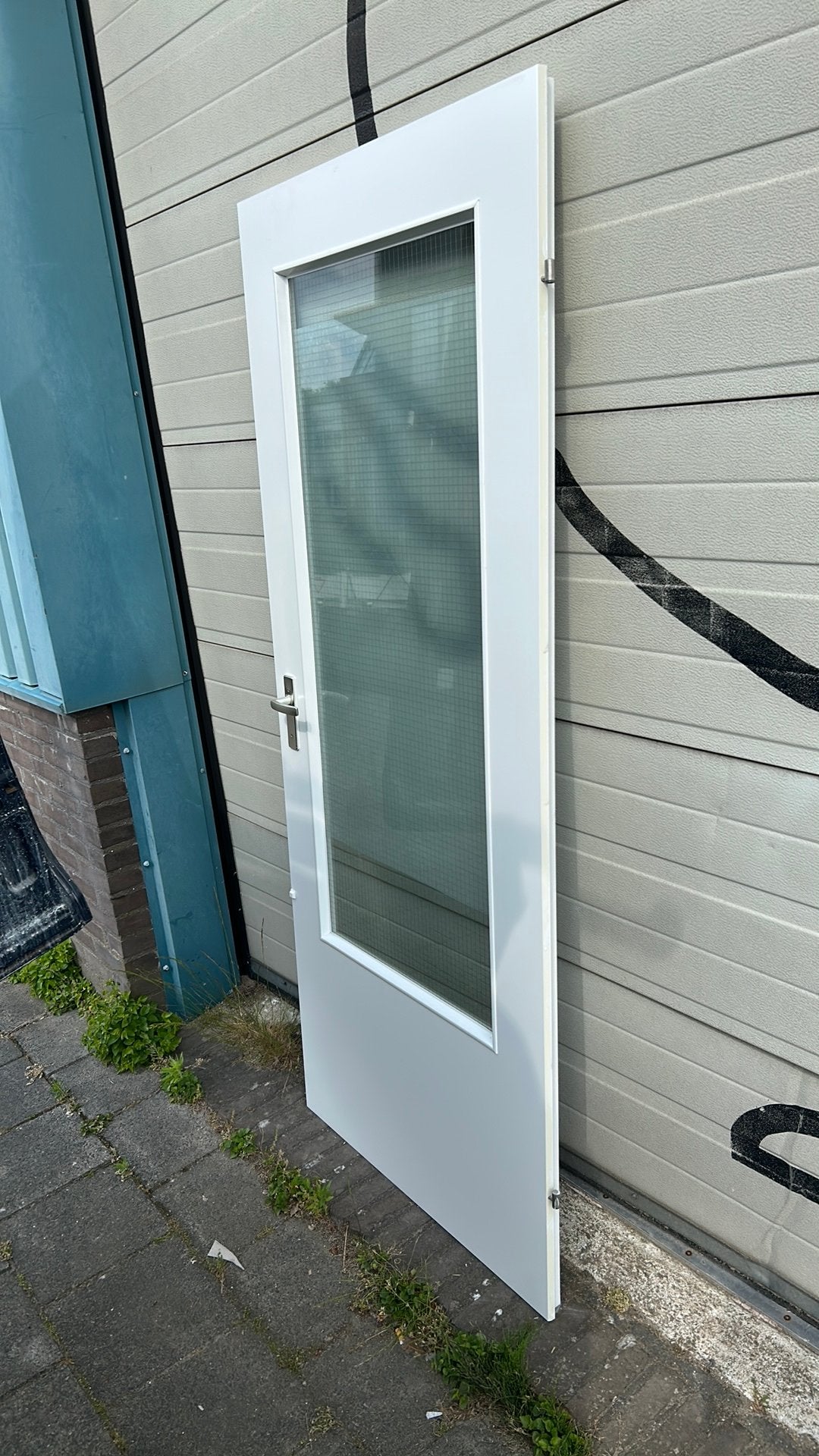Opdek deur, 75 tot 150 cm, Deurkozijn, Ophalen of Verzenden, Zo goed als nieuw