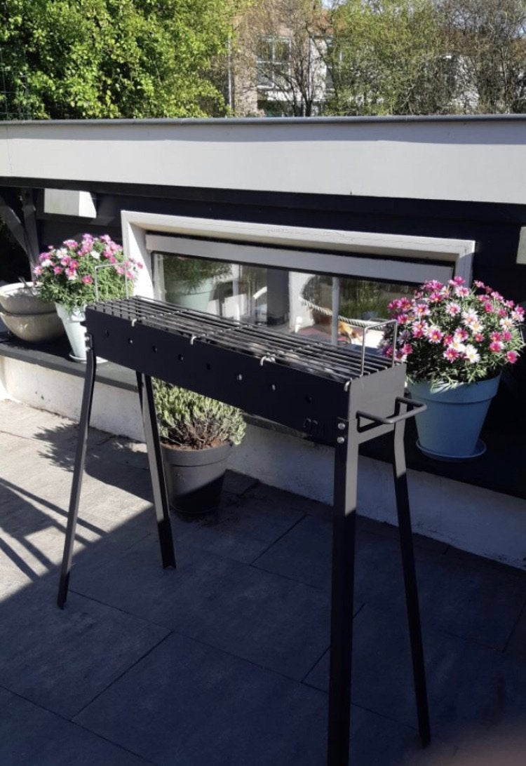 Échte Indonesische Saté houtskool Barbecue RVS ROOSTER!  !, Ophalen of Verzenden, Nieuw, Met accessoires