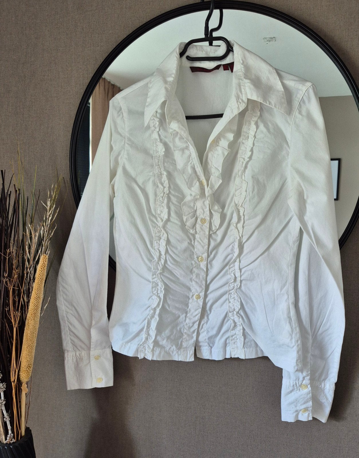 Zara blouse maat M, Maat 38/40 (M), Ophalen of Verzenden, Zo goed als nieuw, Wit
