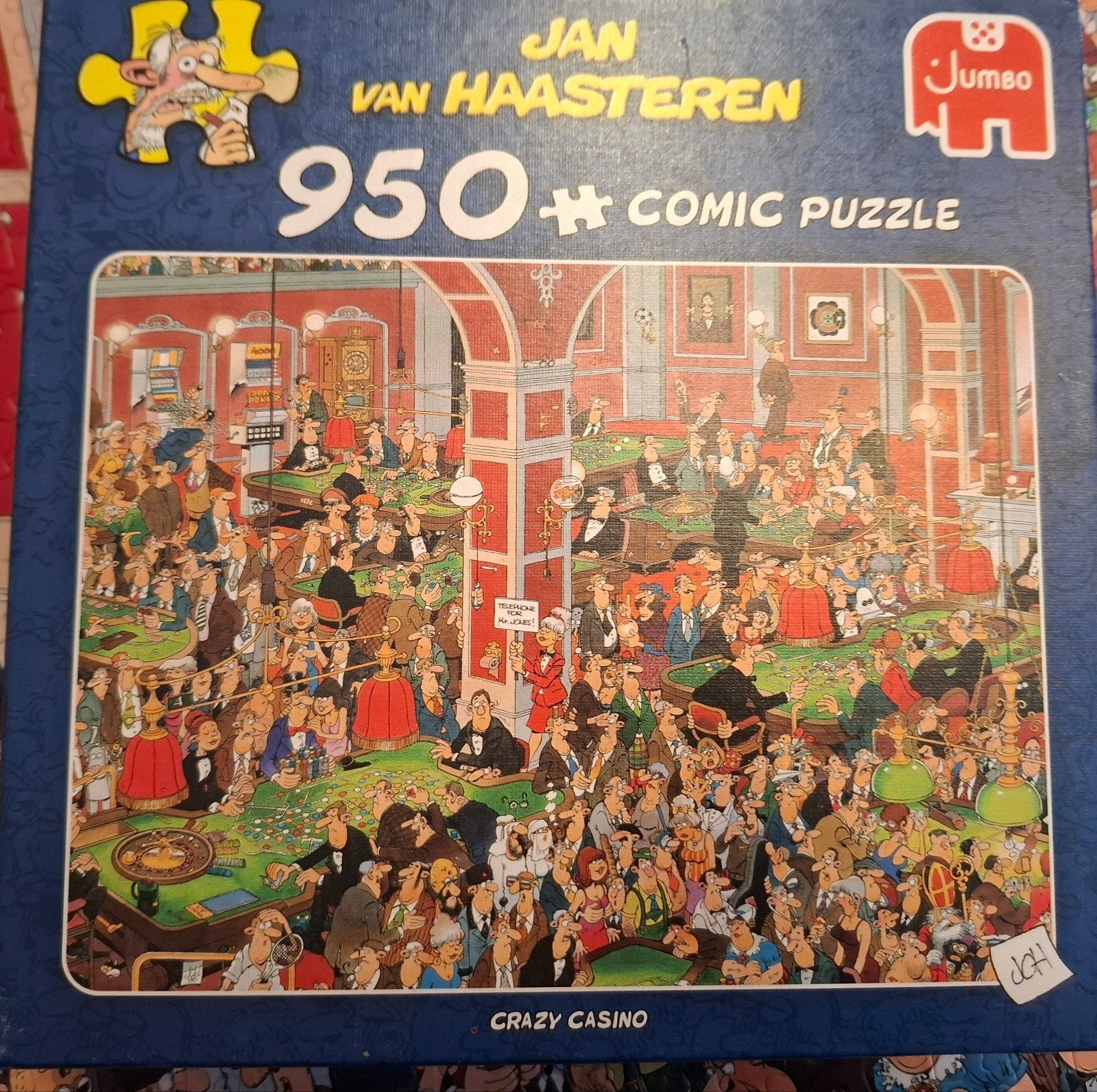 Jan van haasteren puzzel 950 stukjes crazy casino, Ophalen, 500 t/m 1500 stukjes, Zo goed als nieuw