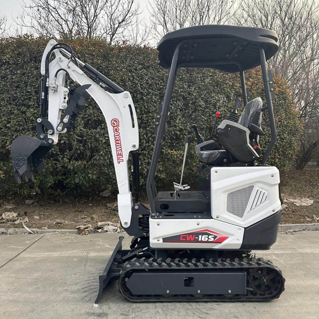Compacte minigraver met zwenkarm en hydraulische koeling, Ophalen