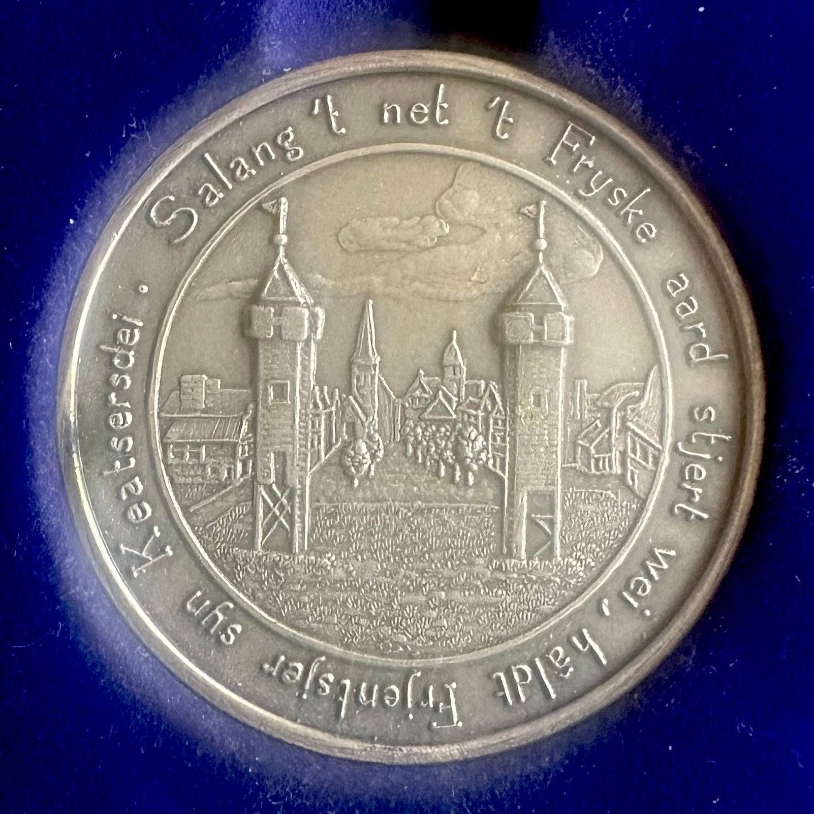 Zeldzame zilveren penning Stichting PC jubileum 150 jaar, Verzenden, Zilver