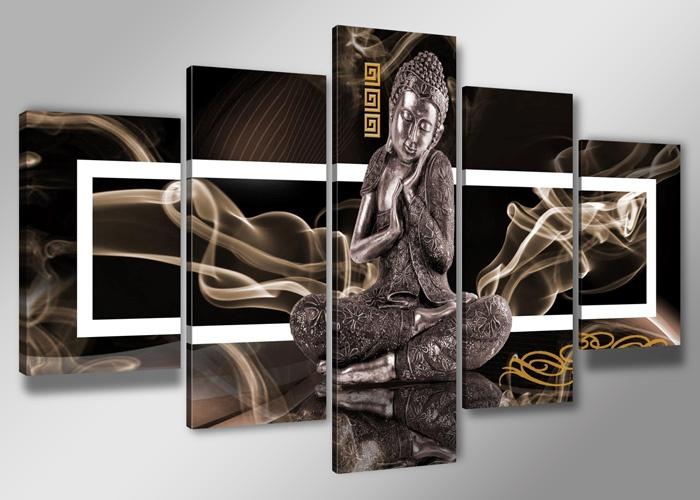 Nieuw * 5 Luik van Canvas * Buddha Boedha XXL 200x100cm, Ophalen of Verzenden