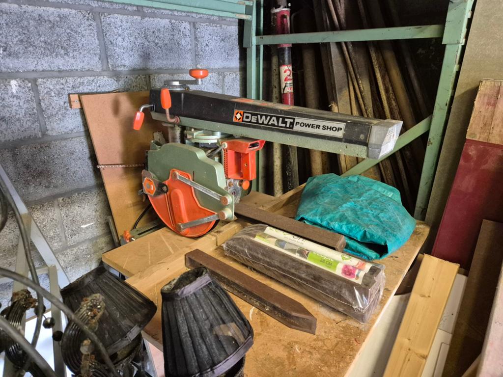 DeWalt DW 125 Afkortzaag - Krachtige Radiaalzaag, Ophalen, Gebruikt, DeWalt, 70 mm of meer