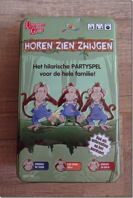 Spel Horen zien zwijgen, Hobby en Vrije tijd, Gezelschapsspellen | Bordspellen, Een of twee spelers, Ophalen of Verzenden, Zo goed als nieuw