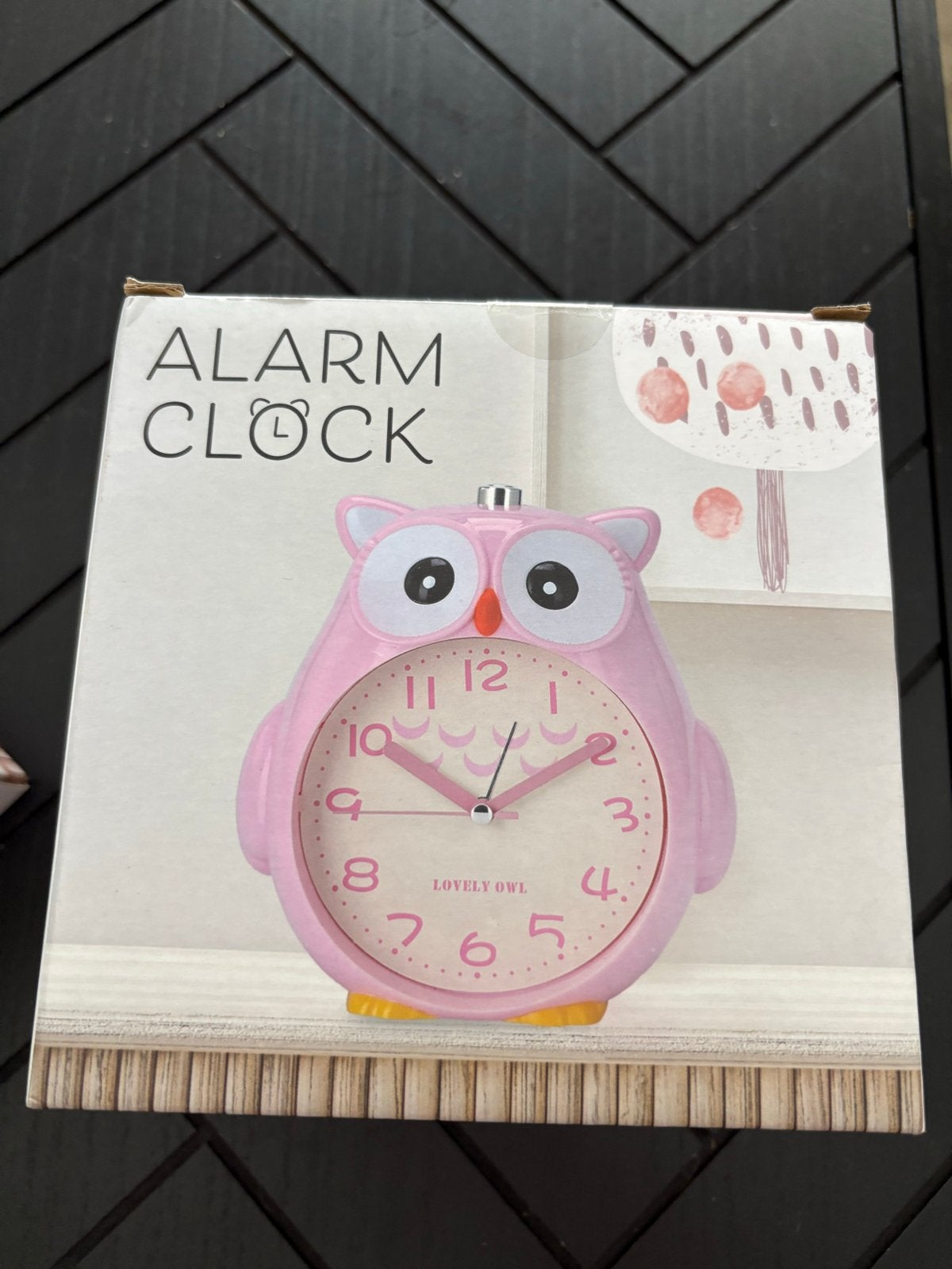 Leuke roze uil wekker - Nieuw in doos!, ., Analoog, Werkt op batterijen, Nieuw
